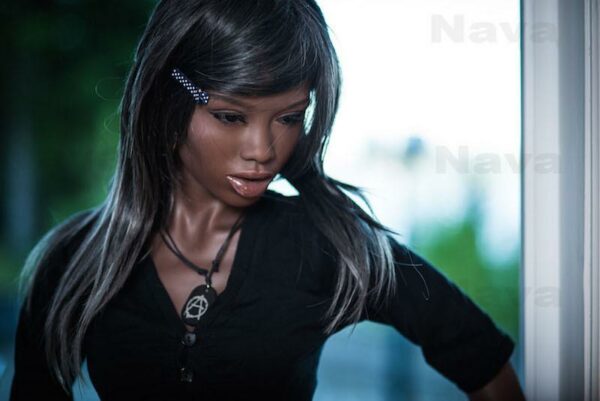 Kiara - Bony Black Skin Lifelike Real Doll with Metal Skeleton-BSDoll Realistic Sex Doll