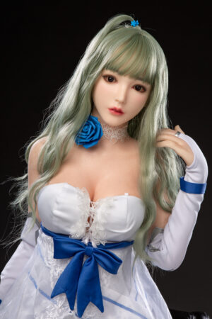 Fealty - Green Hair Lifelike Silicone Head Sex Doll