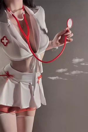 Sweet Nurse Cosplay Uniform Set For Sex Doll