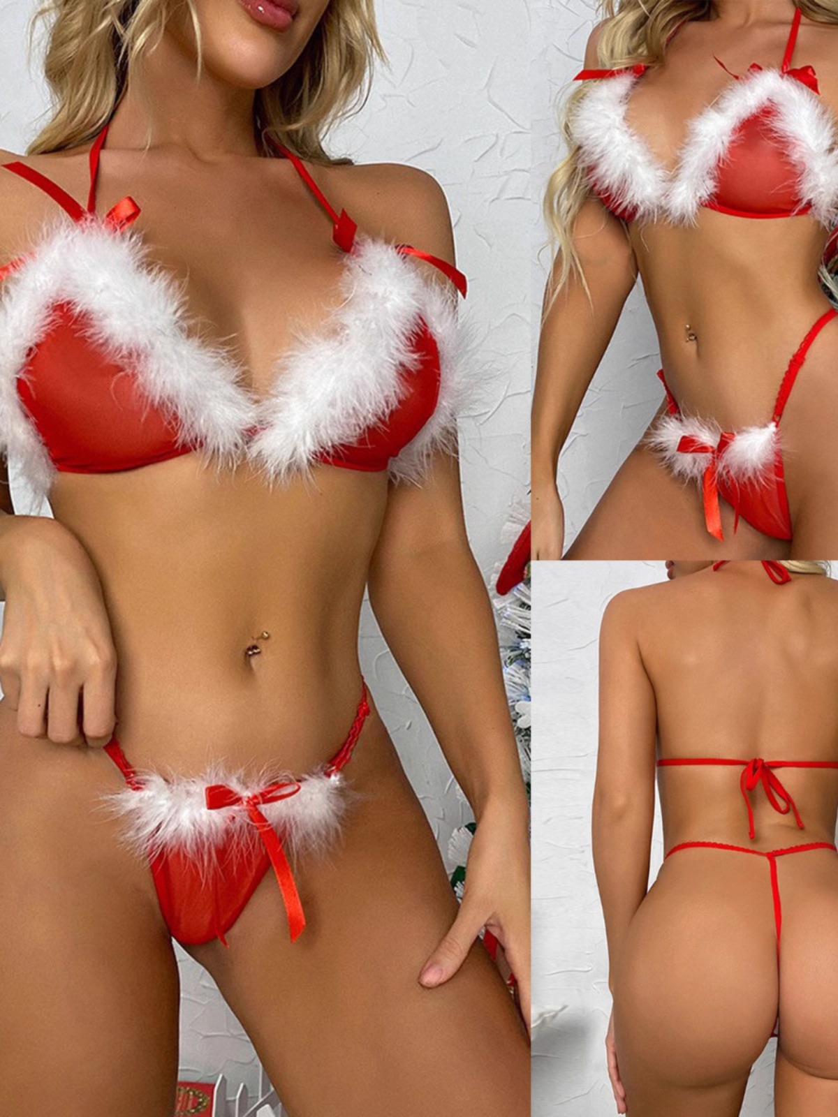 Christmas-Sexy-Backless-Bikini-Bra-Set-1